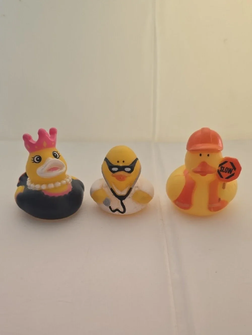 Lot of 13 Rubber Duck Bath Toys Mixed Brands Animal Character Ducks Assorted